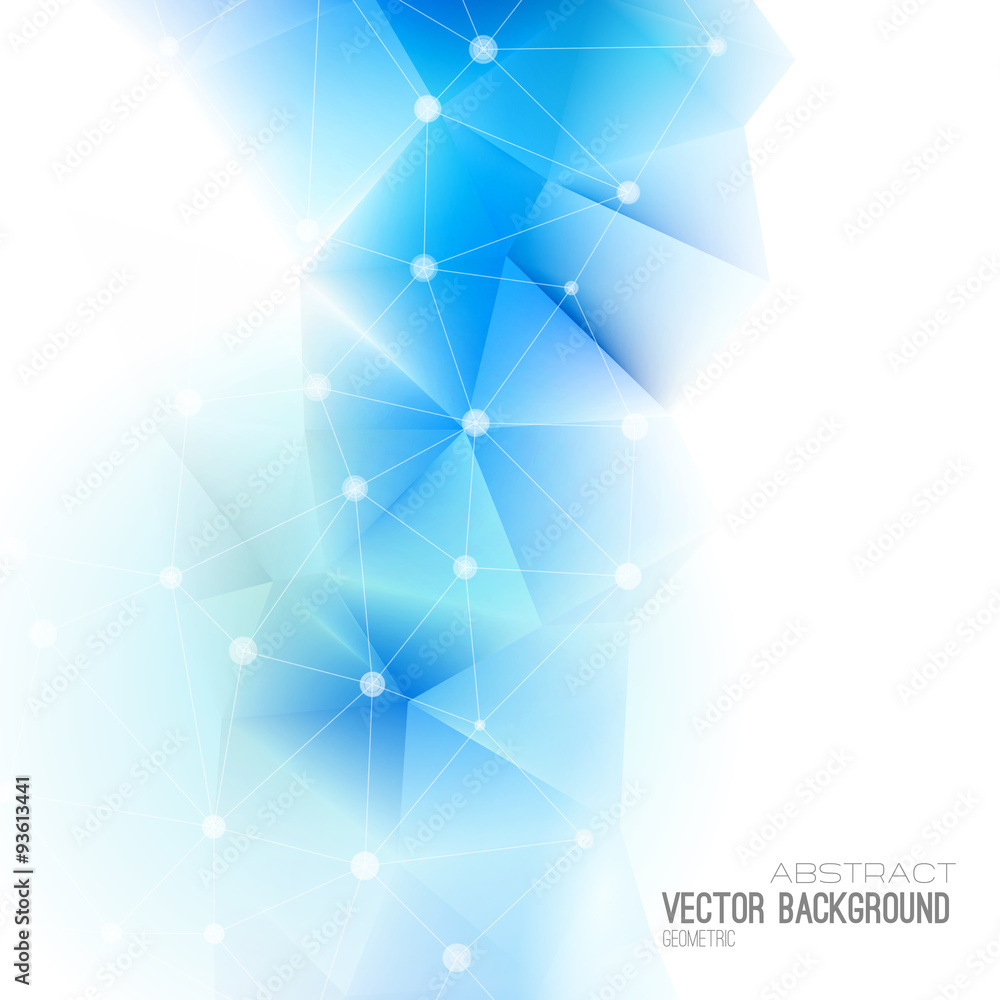 Poster abstract geometric background design