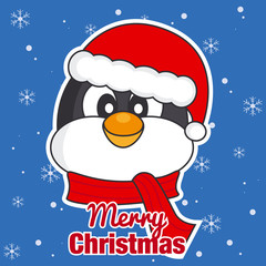 Merry Christmas. penguin