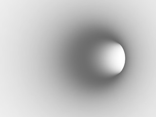 Turning white tunnel with soft shaded segment