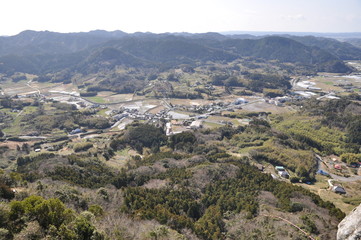 Fototapeta na wymiar 伊予ヶ岳山頂からの眺め　千葉県