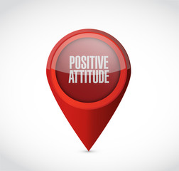 Positive attitude pointer sign concept