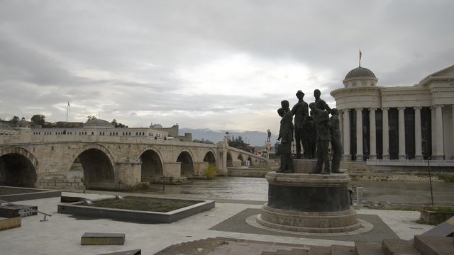 Stone bridge, Skopje , Macedonia, 