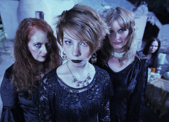 Serious Pagan Women in Black