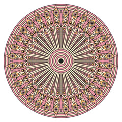 Round ethnic pattern