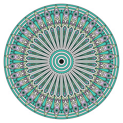 Round ethnic pattern