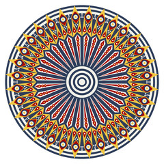 Round ethnic pattern
