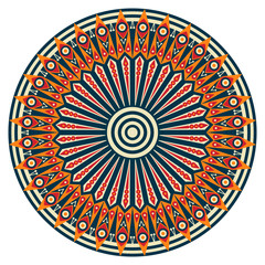Round ethnic pattern