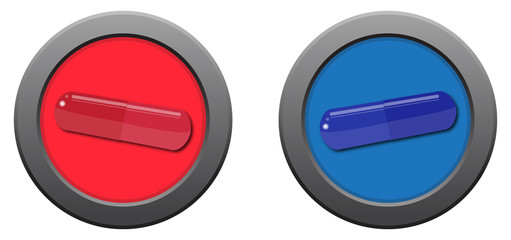 Red Pill Blue Pill Icons