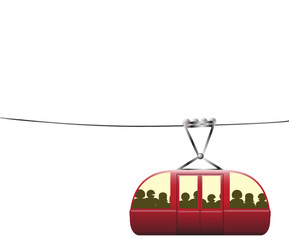 Crowded Cable Car