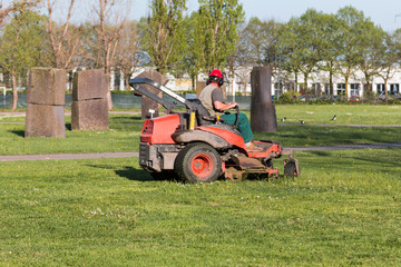 Riding Lawn Equipment with operator