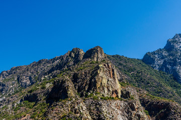 Fototapeta na wymiar View at Highway 180, Kings Canyon National Park, California, USA
