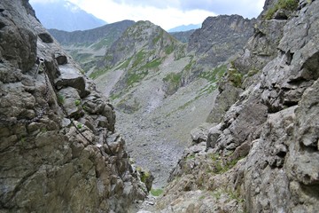 Orla Perć, Widok z Koziej Przełęczy, Tatry Polskie