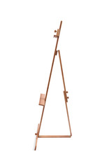 Wooden painter easel isolated on white