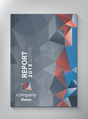 Abstract geometric Annual report Cover design