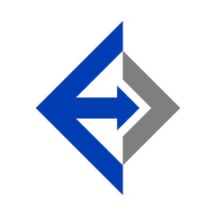 E Arrow Abstract Logo Icon