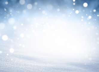 Magic winter snowstorm