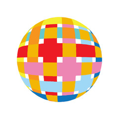 Colorful Spectrum Circle Ball