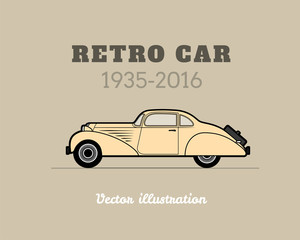 Retro car, vintage collection - 93625242