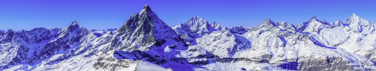 Zwitserse Alpen - Matterhorn, Zwitserland, panorama