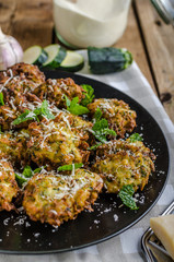 Courgette and Mint Fritters