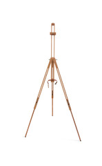 Wooden painter tripod easel isolated on whit