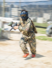 Paintball player
