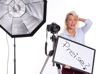 Fotografin denkt über Stockfotopreise nach 