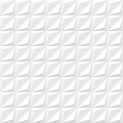 Fototapeta premium White geometric texture - seamless.