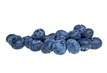 Blueberries isolated on white background