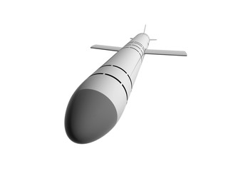 Cruise missiles isolated on white background - 93632495
