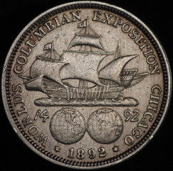 Columbas Commemorative Silver Coin 1892