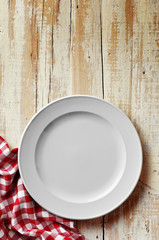 white dish on kitchen table