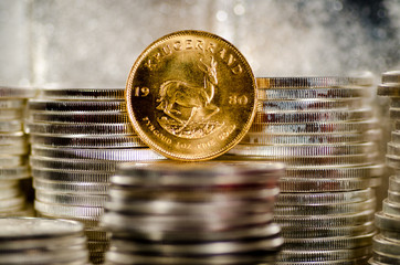 Gold Krugerrand Coin abed Silver Coins
