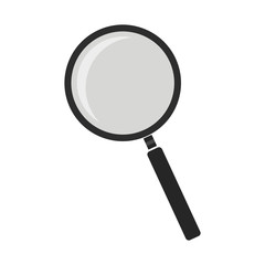Magnifying glass tool. No outline