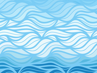 Vector wave background of doodle hand  drawn lines