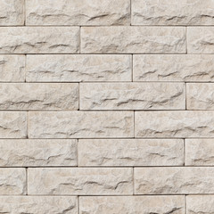 Wall of gray artificial stone