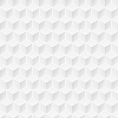 White texture - cubes seamless background.