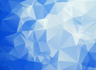Blue Triangle Abstract Background