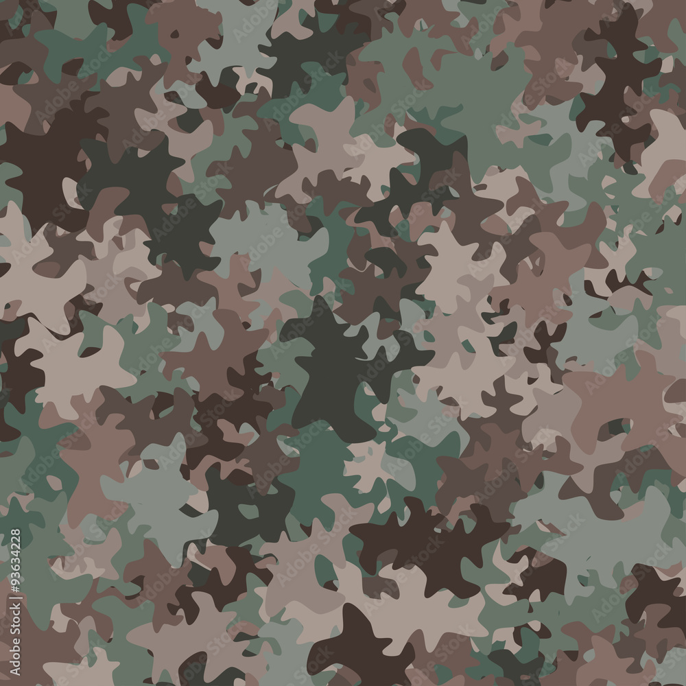 Wall mural Abstract Vector Military Camouflage Background