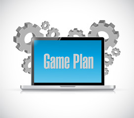 Game plan sign concept illustration design
