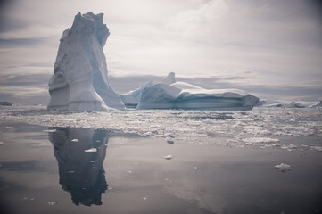 Icebergs in Antarctica