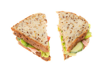 Soya and linseed sandwich