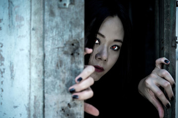Ghost Girl Horror , Halloween image.