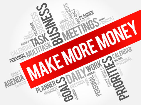 Make More Money word cloud business concept