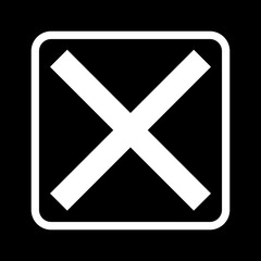 vector icon of failure