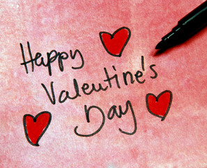 happy valentines day note