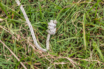 rope on grass