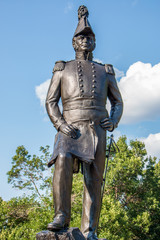 Statue of Lieutenant Colonel John By in Major's Hill Park Ottawa Ontario Canada