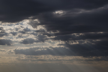 Dark stormy sky