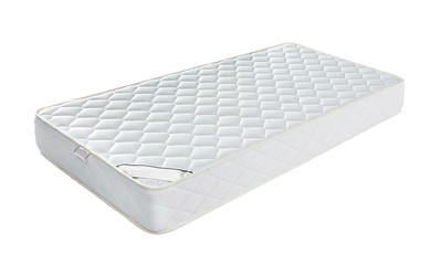 Mattress that supported you to sleep well all night isolated on